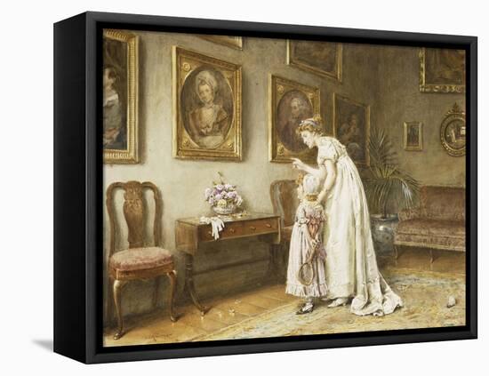 A Little Family History-George Goodwin Kilburne-Framed Stretched Canvas