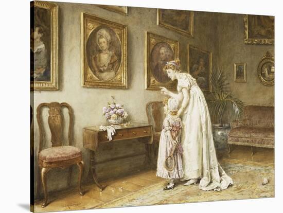 A Little Family History-George Goodwin Kilburne-Stretched Canvas