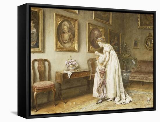 A Little Family History-George Goodwin Kilburne-Framed Stretched Canvas