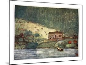 A Little Farm on the Riverside at Gjoba, 1905-Nico Jungman-Mounted Giclee Print