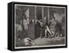 A Little Fatherly Advice-David Wilkie Wynfield-Framed Stretched Canvas