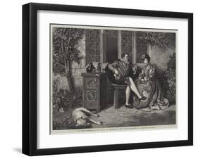 A Little Fatherly Advice-David Wilkie Wynfield-Framed Giclee Print