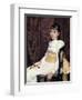 A Little Girl, 1887-Cecilia Beaux-Framed Giclee Print