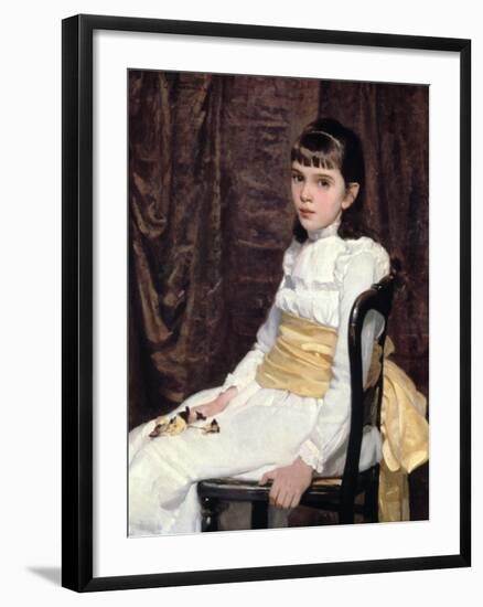 A Little Girl, 1887-Cecilia Beaux-Framed Giclee Print