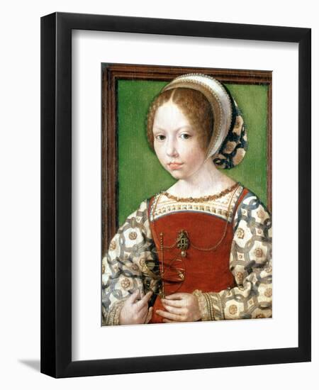 A Little Girl, C1520-Jan Gossaert-Framed Giclee Print