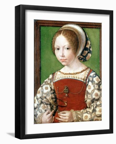 A Little Girl, C1520-Jan Gossaert-Framed Giclee Print