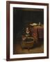 A Little Girl Rocking a Cradle, C. 1655-Nicolaes Maes-Framed Giclee Print