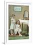 A Little Ladies' Maid, Girls at Toilette-null-Framed Art Print