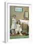 A Little Ladies' Maid, Girls at Toilette-null-Framed Art Print