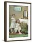 A Little Ladies' Maid, Girls at Toilette-null-Framed Art Print