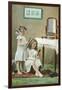 A Little Ladies' Maid, Girls at Toilette-null-Framed Art Print