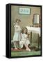 A Little Ladies' Maid, Girls at Toilette-null-Framed Stretched Canvas