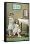 A Little Ladies' Maid, Girls at Toilette-null-Framed Stretched Canvas