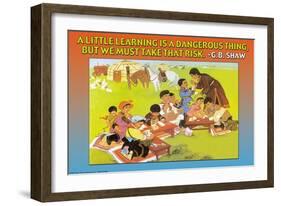 A Little Learning-null-Framed Premium Giclee Print