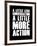 A Little More Action Black-NaxArt-Framed Art Print