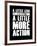 A Little More Action Black-NaxArt-Framed Art Print