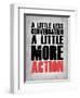 A Little More Action Grey-NaxArt-Framed Premium Giclee Print