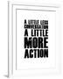 A Little More Action White-NaxArt-Framed Art Print