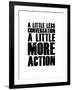 A Little More Action White-NaxArt-Framed Art Print