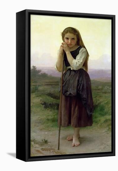 A Little Shepherdess, 1891-William Adolphe Bouguereau-Framed Stretched Canvas