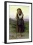 A Little Shepherdess, 1891-William Adolphe Bouguereau-Framed Giclee Print