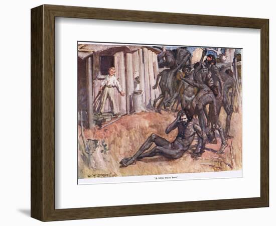 A Little White Hero-George Washington Lambert-Framed Giclee Print