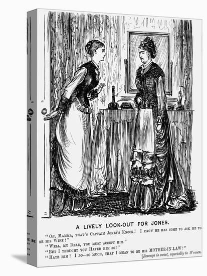 A Lively Look-Out for Jones, 1876-George Du Maurier-Stretched Canvas