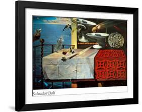 A Lively Still Life-Salvador Dalí-Framed Art Print