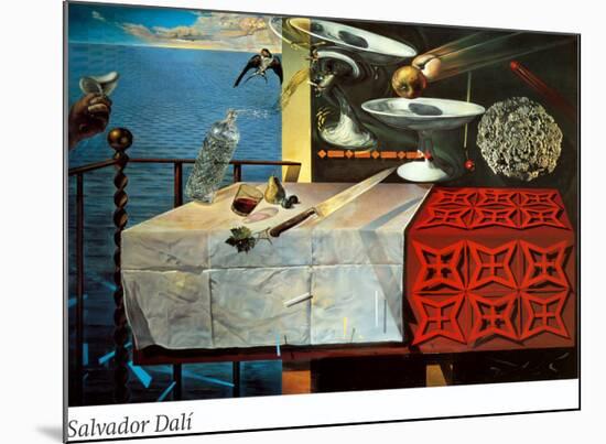 A Lively Still Life-Salvador Dalí-Mounted Art Print