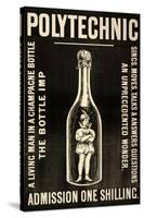 A Living Man in a Champagne Bottle. the Bottle Imp-Henry Evanion-Stretched Canvas