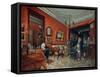 A Living Room, 1840s-Ludwig Premazzi-Framed Stretched Canvas