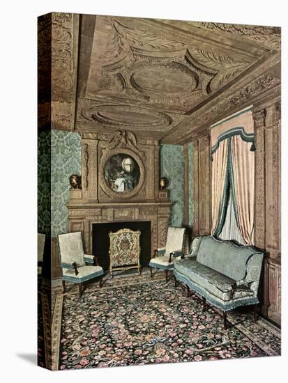 A Living Room During the Reign of Louis XIII, Hôtel Marion Du Fresne, Saint-Malo, France, 1938-null-Stretched Canvas