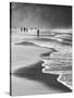 A Local Fisherman Fishing on Itamambuca Beach, Ubatuba, Brazil-Alex Saberi-Stretched Canvas