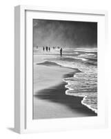 A Local Fisherman Fishing on Itamambuca Beach, Ubatuba, Brazil-Alex Saberi-Framed Photographic Print