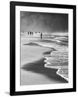 A Local Fisherman Fishing on Itamambuca Beach, Ubatuba, Brazil-Alex Saberi-Framed Photographic Print