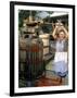 A Local Winemaker Pressing Her Grapes at the Cantina, Torano Nuovo, Abruzzi, Italy-Michael Newton-Framed Photographic Print