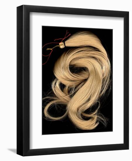 A Lock of Blonde Synthetic Hair-Winfred Evers-Framed Premium Photographic Print