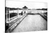 A Lock on the Panama Canal, Panama, 1926-null-Stretched Canvas