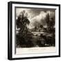 A Lock on the Stour-John Constable-Framed Giclee Print