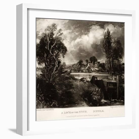 A Lock on the Stour-John Constable-Framed Giclee Print