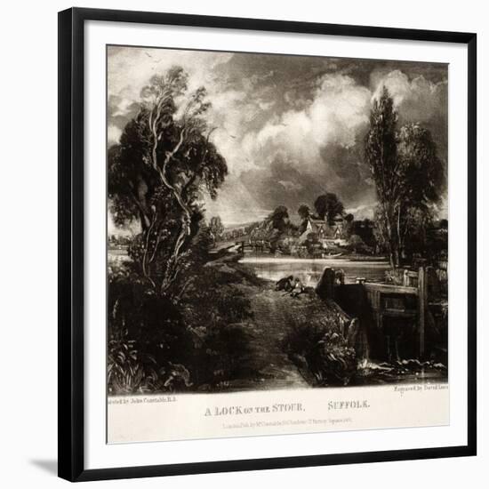 A Lock on the Stour-John Constable-Framed Giclee Print