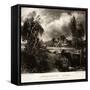 A Lock on the Stour-John Constable-Framed Stretched Canvas