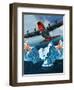 A Lockheed Hercules Patrolling Icebergs for the Coast Guard-Wilf Hardy-Framed Giclee Print