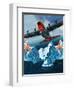 A Lockheed Hercules Patrolling Icebergs for the Coast Guard-Wilf Hardy-Framed Giclee Print