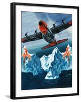 A Lockheed Hercules Patrolling Icebergs for the Coast Guard-Wilf Hardy-Framed Giclee Print