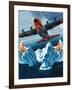 A Lockheed Hercules Patrolling Icebergs for the Coast Guard-Wilf Hardy-Framed Giclee Print