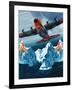 A Lockheed Hercules Patrolling Icebergs for the Coast Guard-Wilf Hardy-Framed Giclee Print