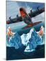 A Lockheed Hercules Patrolling Icebergs for the Coast Guard-Wilf Hardy-Mounted Giclee Print