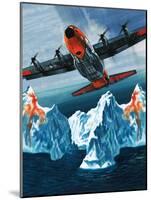 A Lockheed Hercules Patrolling Icebergs for the Coast Guard-Wilf Hardy-Mounted Giclee Print