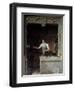 A Locksmith Seeking to Make a Jay Bite His Metal File by Jean Antoine Laurent-null-Framed Photographic Print